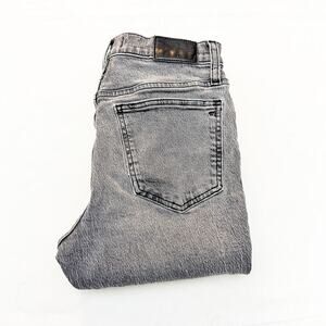 Madewell The Perfect Vintage Jean Denim Gray Wash Raw Hem Straight Size 26P